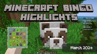 Thumbnail for Minecraft Bingo Highlights (March 2024)