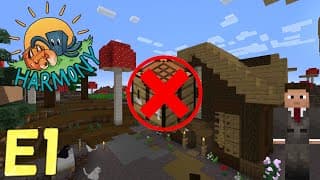 Thumbnail for Minecraft but we can't craft! Harmony SMP E1