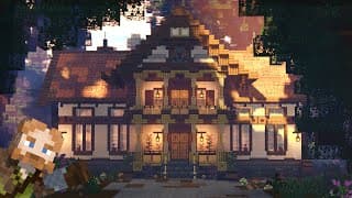 Thumbnail for I Built a Cozy House in a Forest in Minecraft!