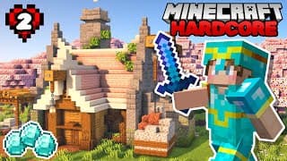 Thumbnail for Finding Diamonds and Gearing Up! | Minecraft 1.20 Hardcore Let's Play | Episode 2