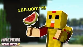 Thumbnail for How Many Melons Can I Farm in 8 Hours? | Minecraft 1.21.5 Arcadia SMP Ep.6