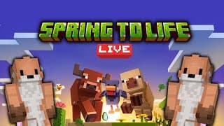 Thumbnail for LIVE Exploring the new 1.21.5 Spring to Life drop for the first time! Come say hi!